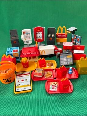 lil mcdonalds happy meal toys full set Boo Bucket Food trays Drive thru Sign 21